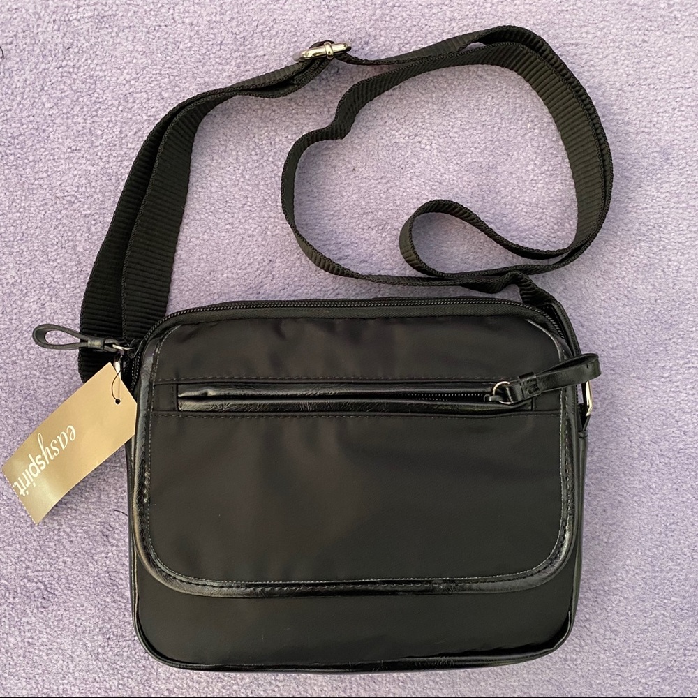 Easy Spirit black nylon crossbody bag (NWT)